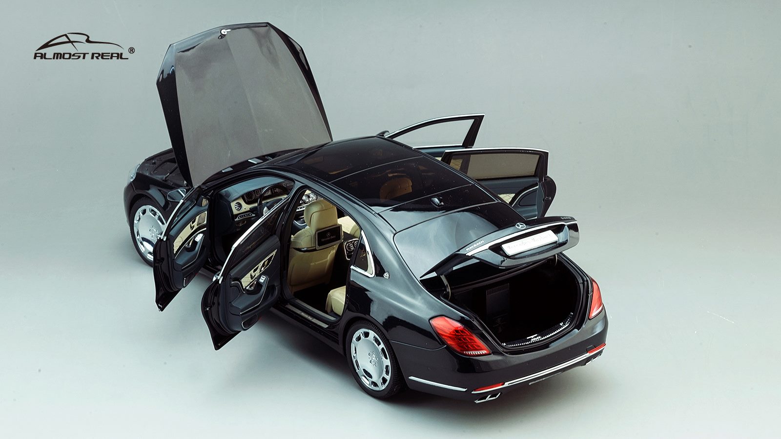 Almost Real Mercedes Maybach S-class Black 1:18