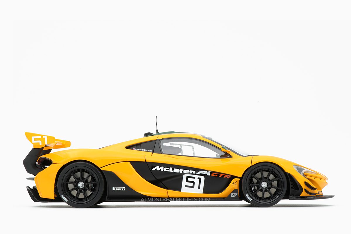 McLaren P1 GTR Geneve Autoshow Yellow 2015 1:18 by Almost Real