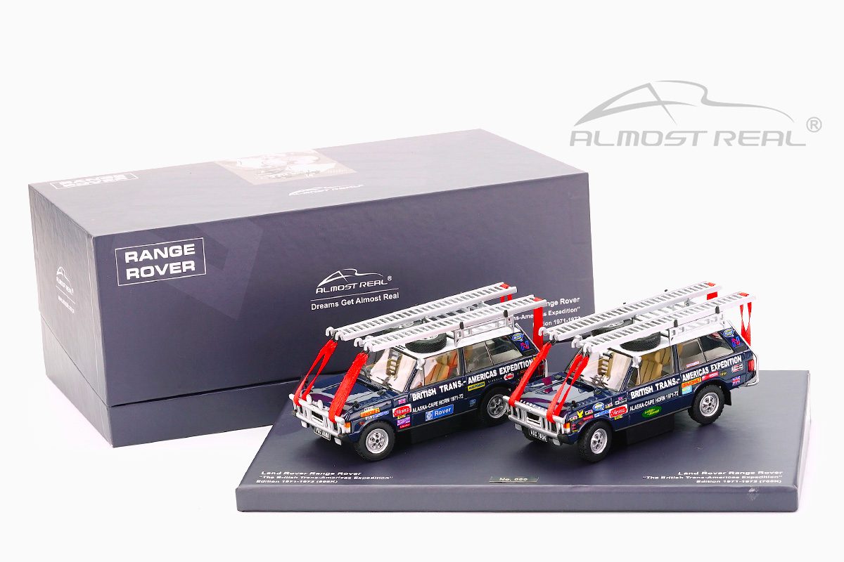 2-Car Set - Range Rover "The British Trans-Americas Expedition" Edition 1971-1972 1:43
