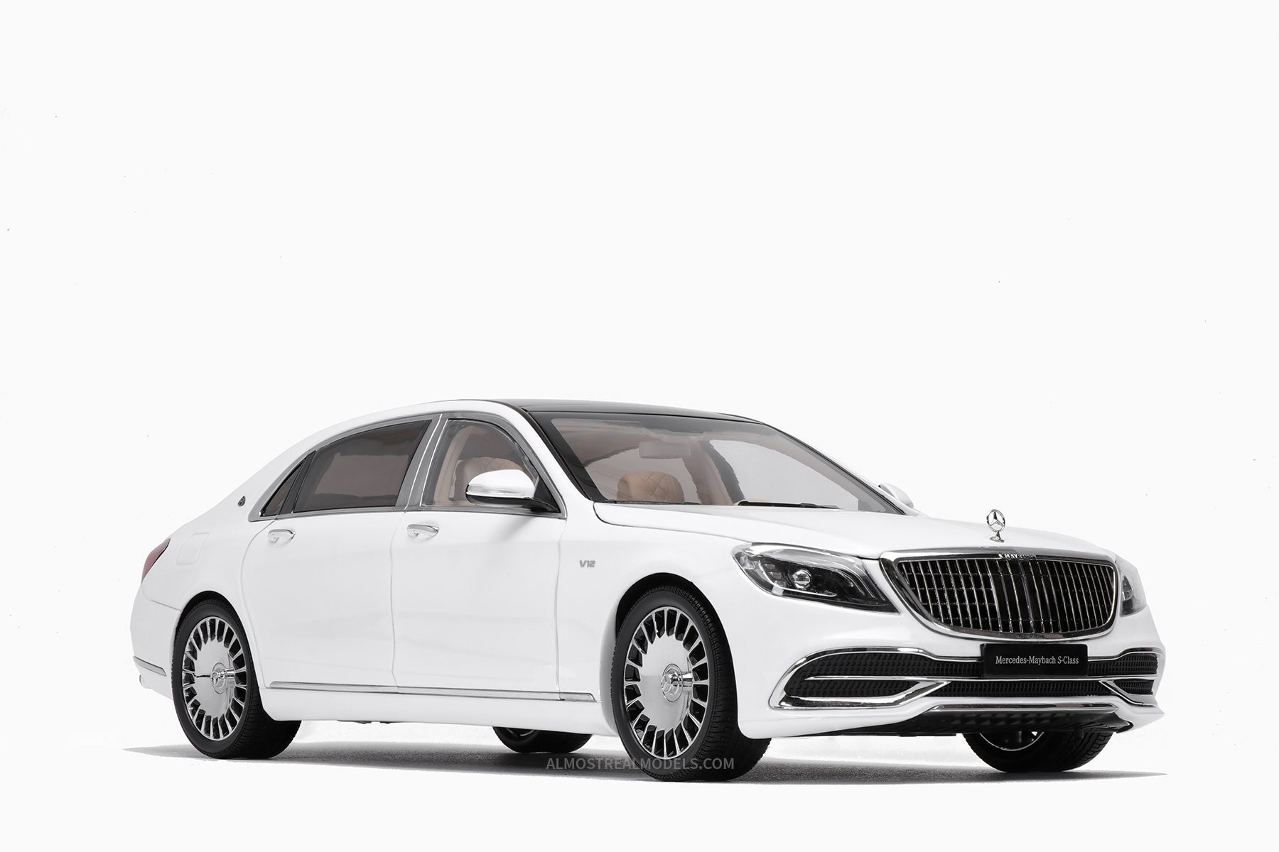 Mercedes Maybach S-Class 2019 White by Almost Real 1:18