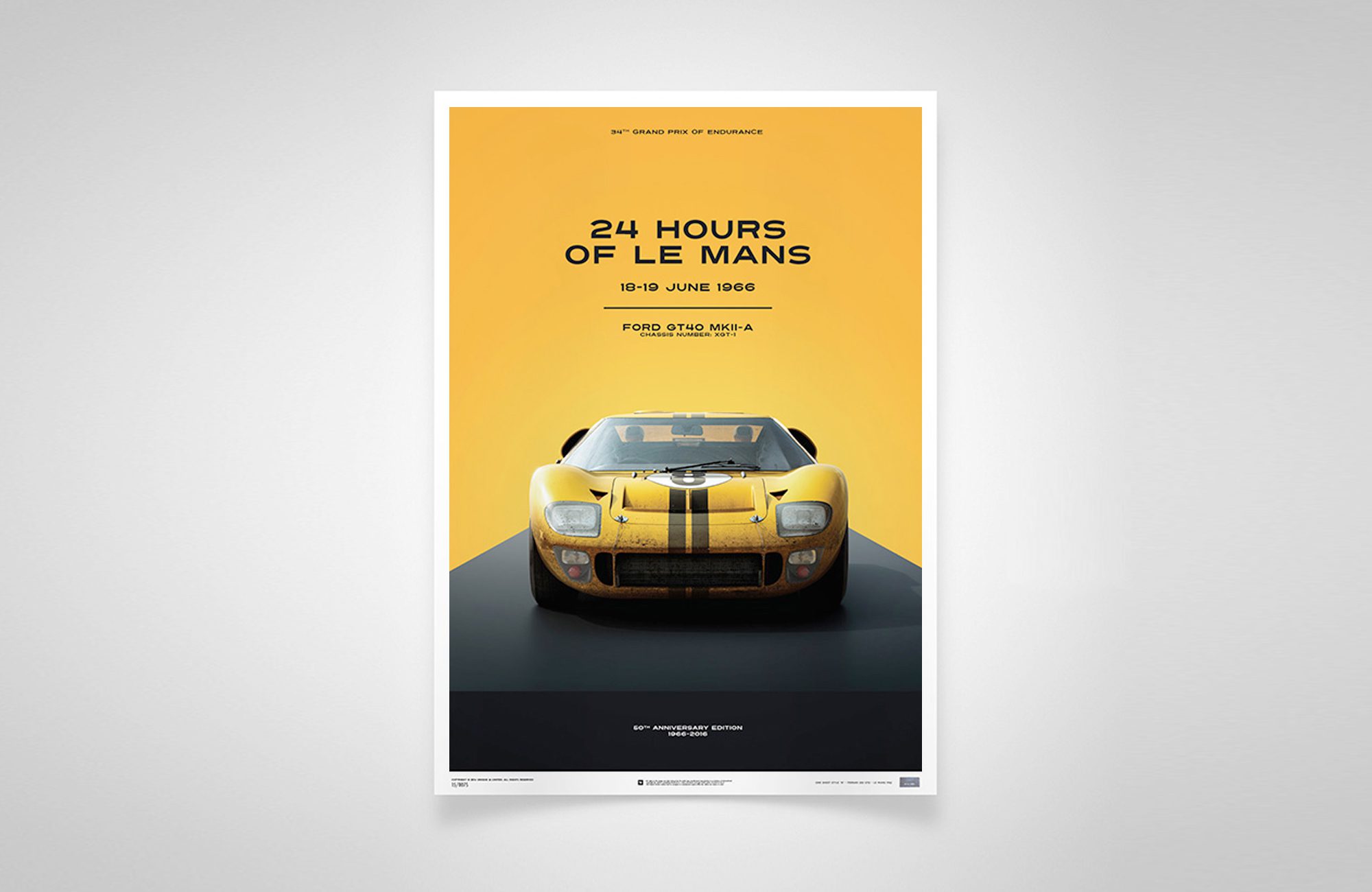 Ford GT40 Yellow – Print 1