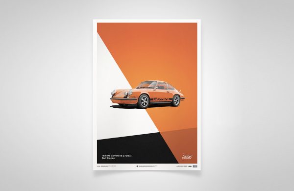 Porsche 911 Carrera RS Orange – Print