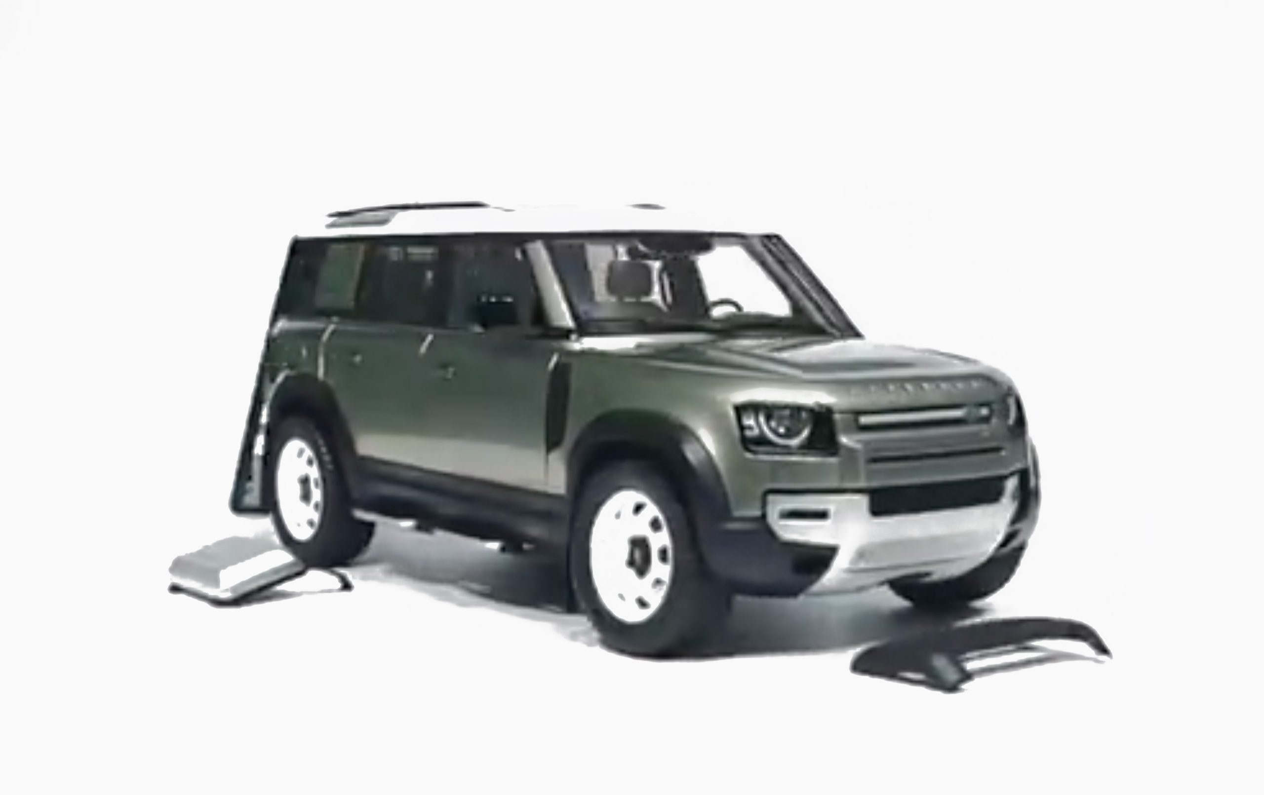Land Rover Defender 110 with Roof Pack - 2020 - Pangea Green Almost Real 1:18