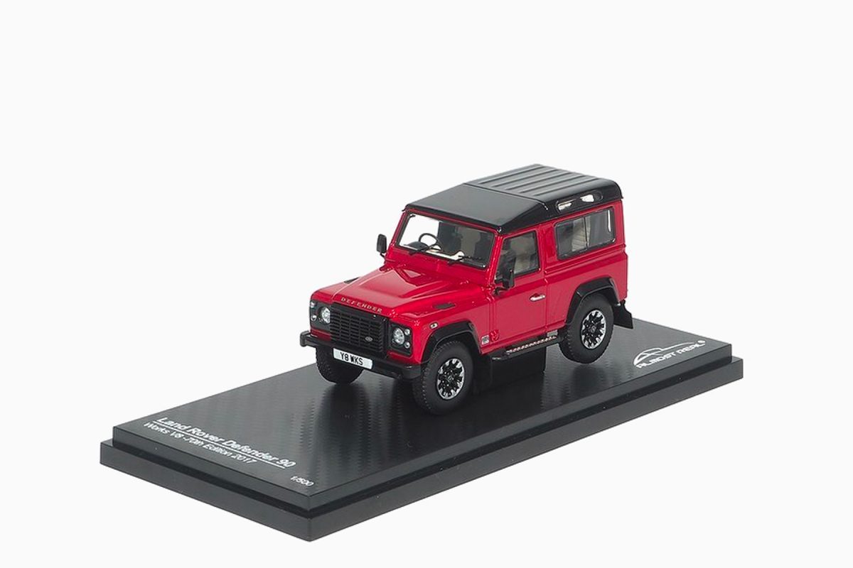 Land Rover Defender 90 Works V8 70th Edition Red 1:43 by Almost Real
