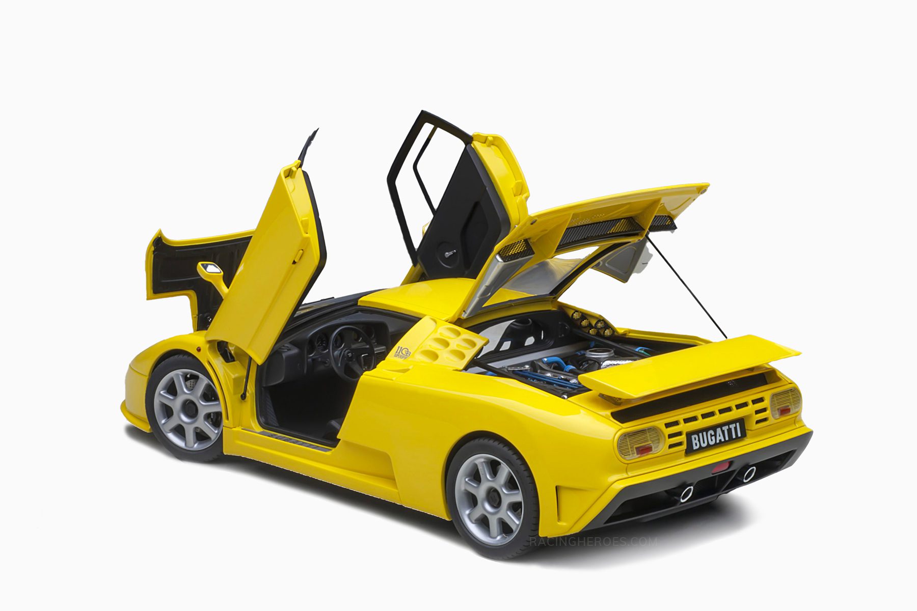 Bugatti EB110 SS Yellow AutoArt 1:18