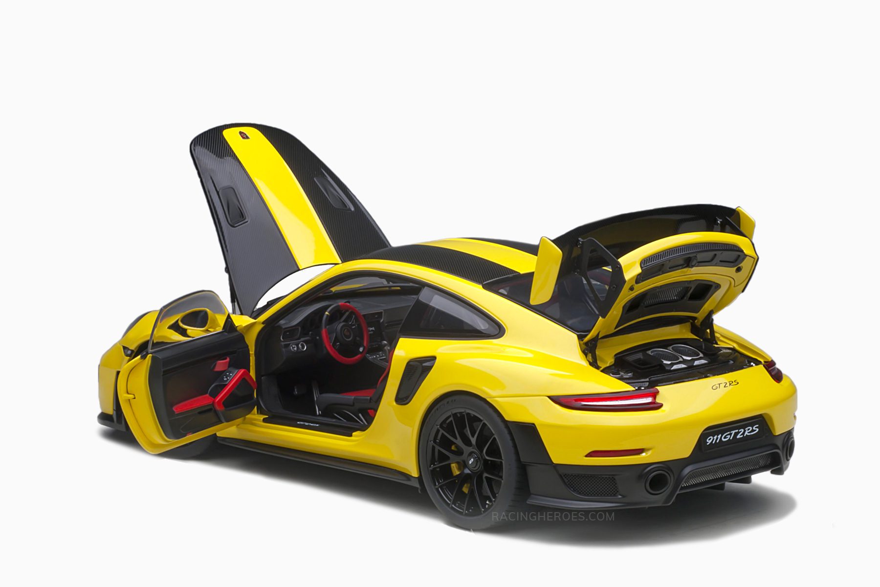 Porsche 911 (991.2) GT2 RS Weissach Yellow AutoArt 1:18